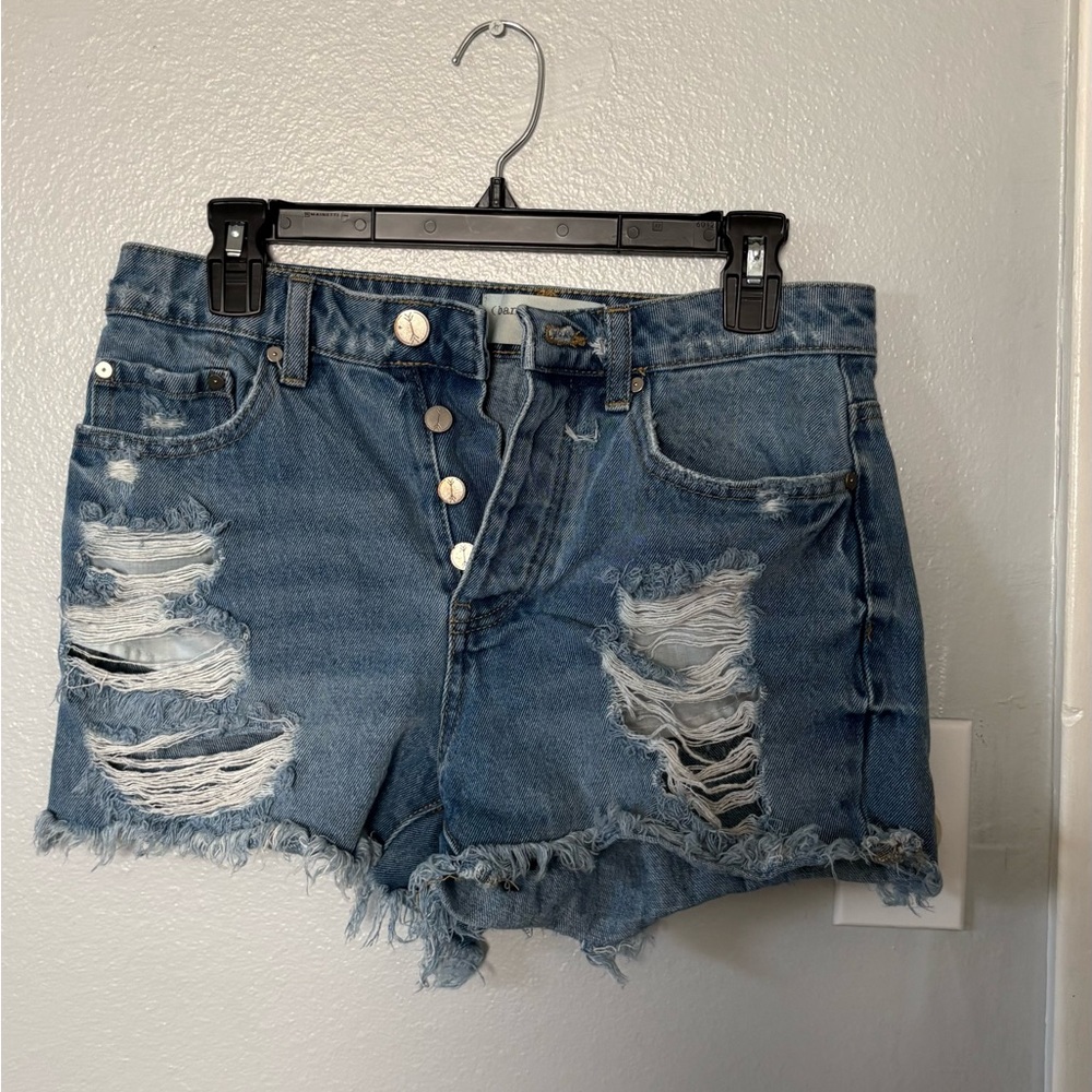 Distressed Jean Shorts